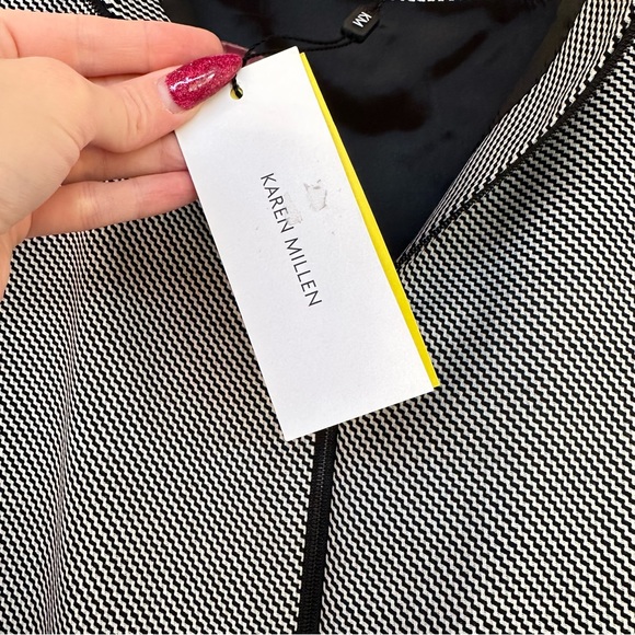 Karen Millen Graphic Stepped Skirt, NWT - Picture 3 of 11